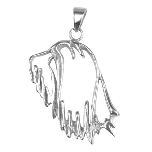 Bearded Collie Sterling Silver Cut Out Pendants