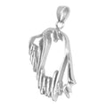 Bearded Collie Sterling Silver Cut Out Pendants