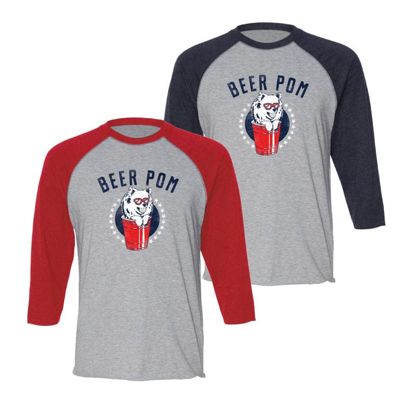 Beer Pom - Baseball T-Shirt