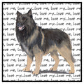 Belgian Tervuren Love Text - Women's V-Neck T-Shirt
