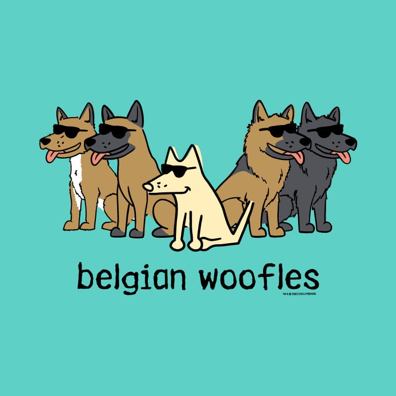 Belgian Woofles - Ladies T-Shirt V-Neck