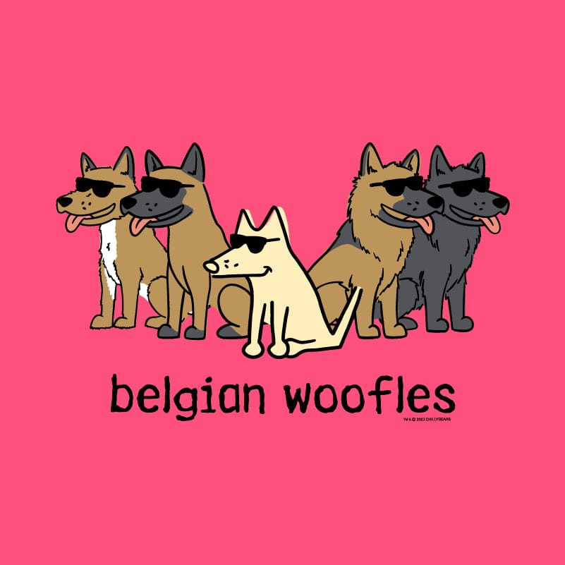 Belgian Woofles - Ladies Curvy V-Neck Tee