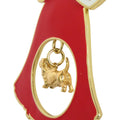 Basset Hound Gold Plated Holiday Bell Ornament