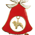 Bernese Mountain Dog Gold Plated Holiday Bell Ornament