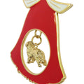 Bernese Mountain Dog Gold Plated Holiday Bell Ornament
