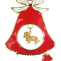 Cavalier King Charles Spaniel Gold Plated Holiday Bell Ornament