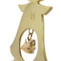 Cocker Spaniel Gold Plated Holiday Bell Ornament