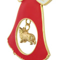Pembroke Welsh Corgi Gold Plated Holiday Bell Ornament