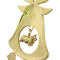 Pembroke Welsh Corgi Gold Plated Holiday Bell Ornament