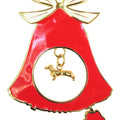 Dachshund Gold Plated Holiday Bell Ornament