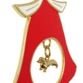 Dachshund Gold Plated Holiday Bell Ornament