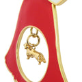 Dachshund Gold Plated Holiday Bell Ornament