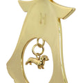 Dachshund Gold Plated Holiday Bell Ornament