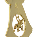 French Bulldog Gold Plated Holiday Bell Ornament