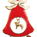 Labrador Retriever Gold Plated Holiday Bell Ornament