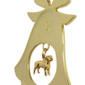 Labrador Retriever Gold Plated Holiday Bell Ornament