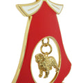 Newfoundland Gold Plated Holiday Bell Ornament