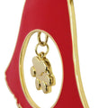 Dog Paw Gold Plated Holiday Bell Ornament