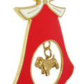 Sealyham Terrier Gold Plated Holiday Bell Ornament