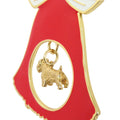 Sealyham Terrier Gold Plated Holiday Bell Ornament