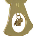Sealyham Terrier Gold Plated Holiday Bell Ornament