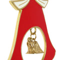 Shih Tzu Gold Plated Holiday Bell Ornament