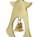 Shih Tzu Gold Plated Holiday Bell Ornament