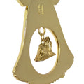 Shih Tzu Gold Plated Holiday Bell Ornament