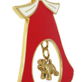 Soft Coated Wheaten Terrier Gold Plated Holiday Bell Ornament