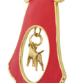 Vizsla Gold Plated Holiday Bell Ornament