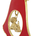 West Highland White Terrier Gold Plated Holiday Bell Ornament