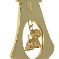 West Highland White Terrier Gold Plated Holiday Bell Ornament