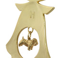 Sealyham Terrier Gold Plated Holiday Bell Ornament