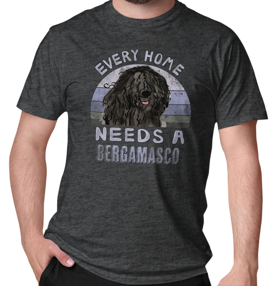 Every Home Needs a Bergamasco Sheepdog - Adult Unisex T-Shirt
