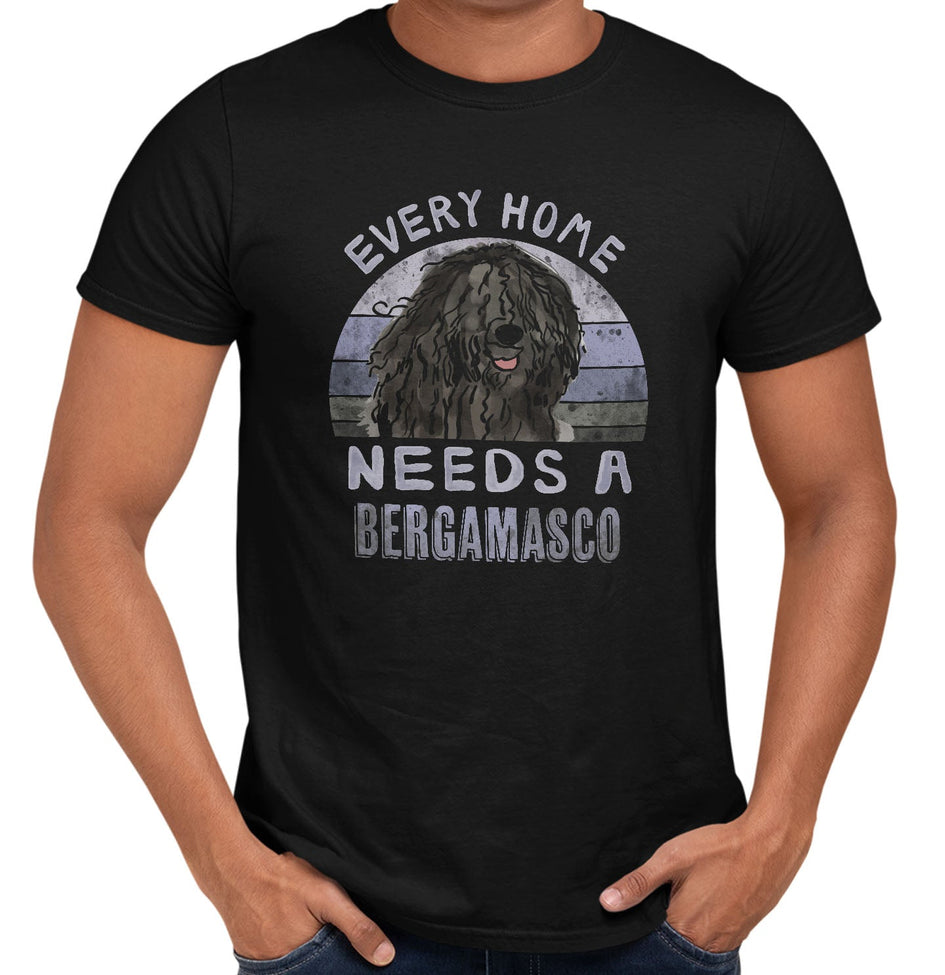 Every Home Needs a Bergamasco Sheepdog - Adult Unisex T-Shirt