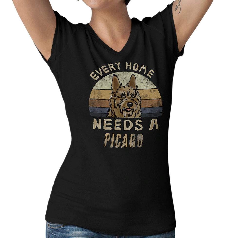 Every Home Needs a Berger Picard - Women's V-Neck T-Shirt