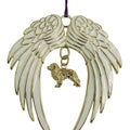 Bernese Mountain Dog Gold Plated Holiday Angel Wing Ornament