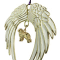 Bernese Mountain Dog Gold Plated Holiday Angel Wing Ornament