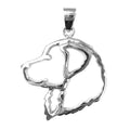 Bernese Mountain Dog Sterling Silver Cut Out Pendants