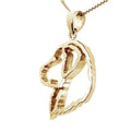 Bernese Mountain Dog 14K Gold Cut Out Pendant