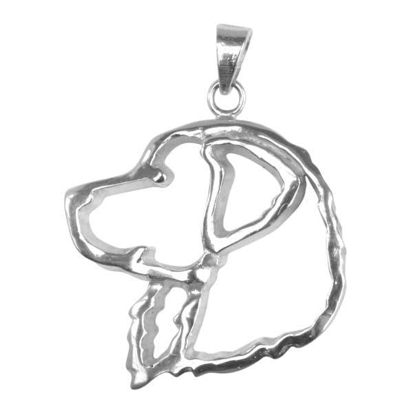 Bernese Mountain Dog Sterling Silver Cut Out Pendants