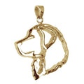 Bernese Mountain Dog 14K Gold Cut Out Pendant