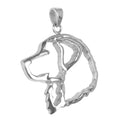 Bernese Mountain Dog Sterling Silver Cut Out Pendants