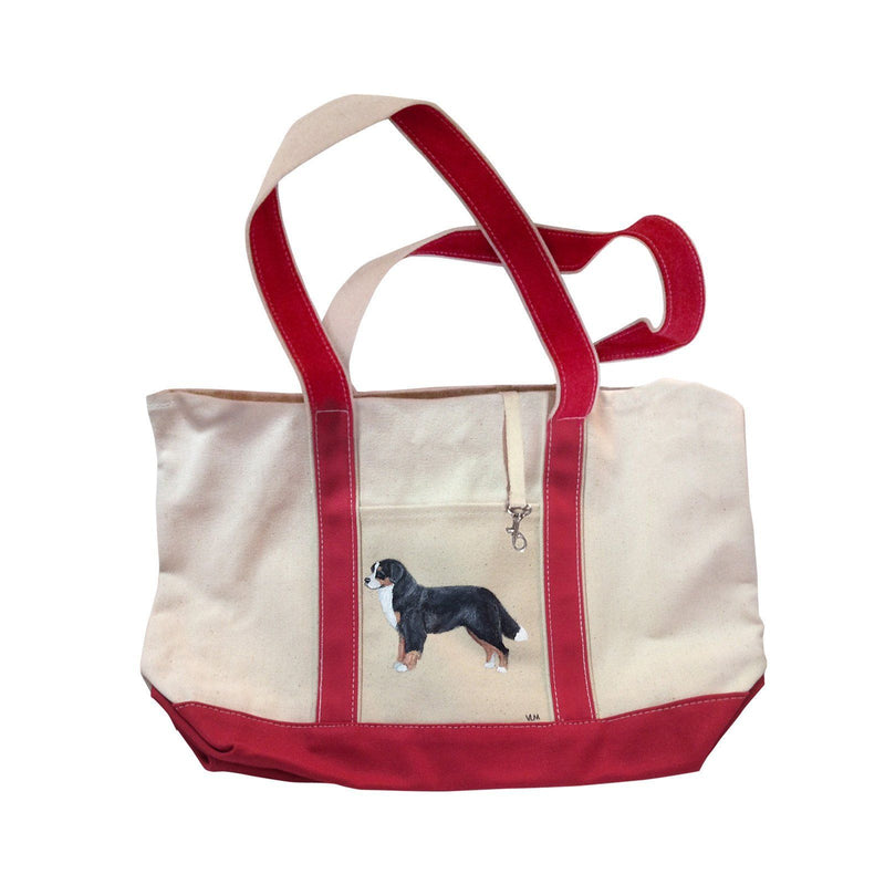 Hand-Painted Dog Breed Tote Bag - Hound Group
