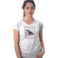 Bernese Mountain Dog Puppy Love Text - Women's V-Neck T-Shirt