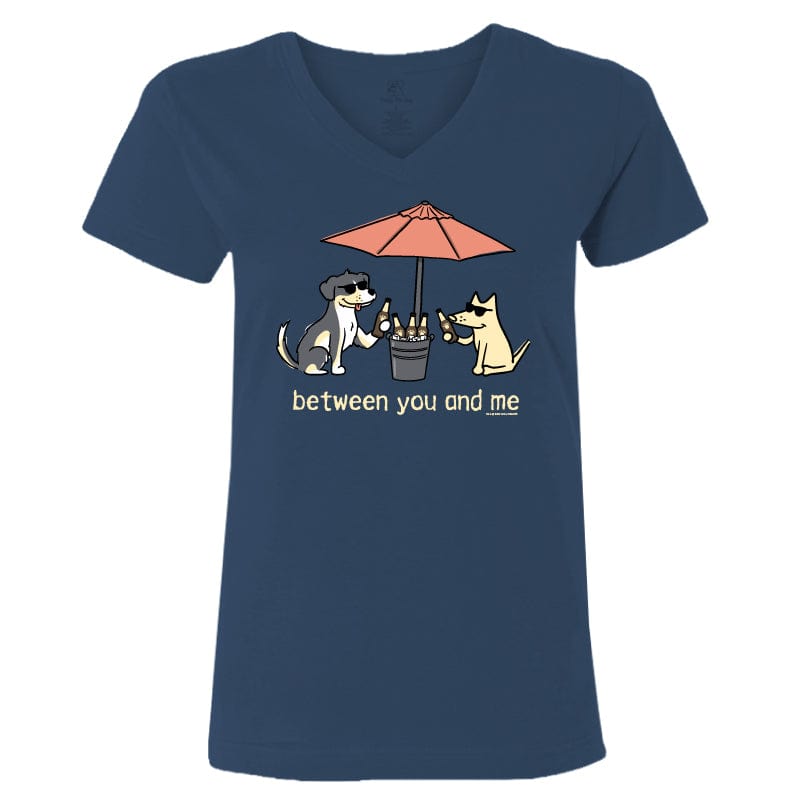 Between You And Me - Ladies T-Shirt V-Neck