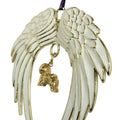 Bichon Frise Gold Plated Holiday Angel Wing Ornament