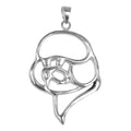 Bichon Frise Sterling Silver Cut Out Pendants