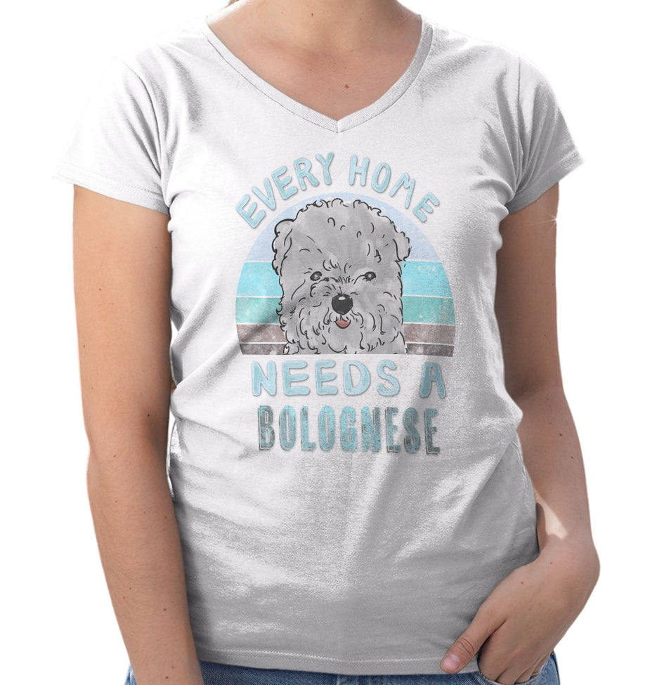 Every Home Needs a Bolognese - Women's V-Neck T-Shirt