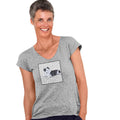 Border Collie Puppy Love Text - Women's V-Neck T-Shirt